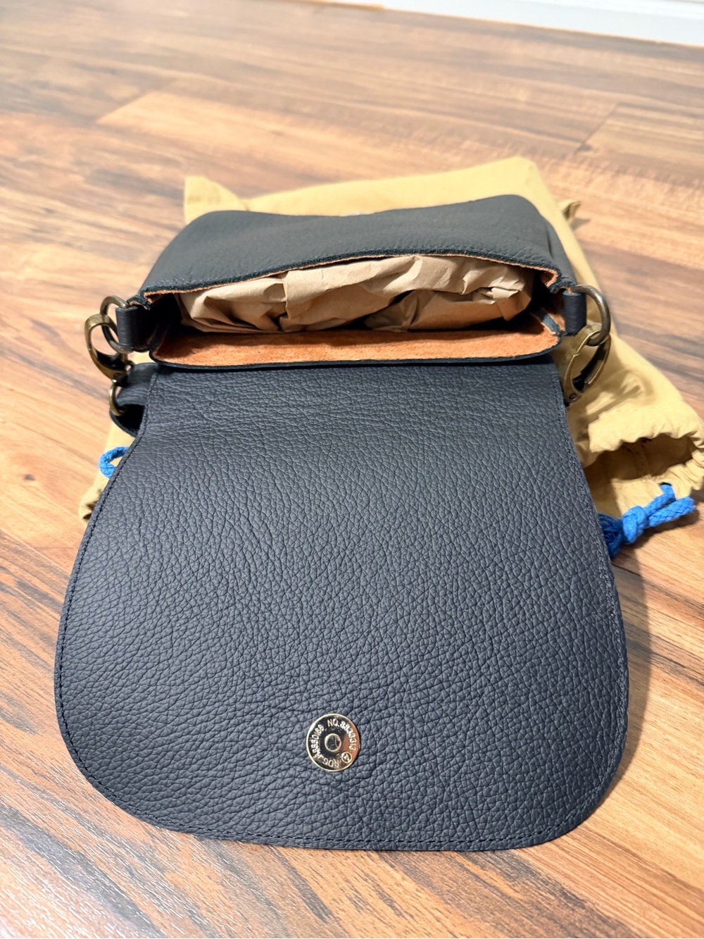 New Vintage Boho Louis Vuitton Monogram Odyssey Crossbody Bag in Black - Picture 6 of 6